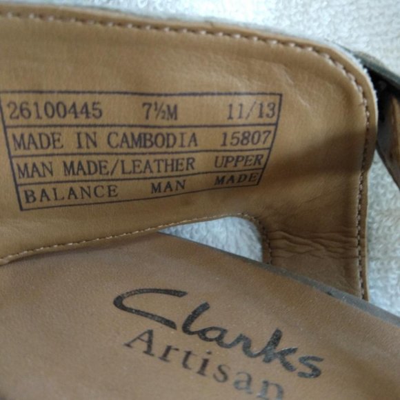 Women Clarks Pink Snakeskin Design Sandals 7 1/2 M - Picture 10 of 10